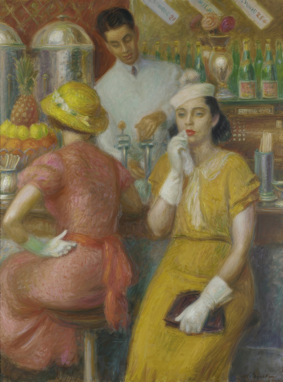 De Soda-Fontein door William Glackens