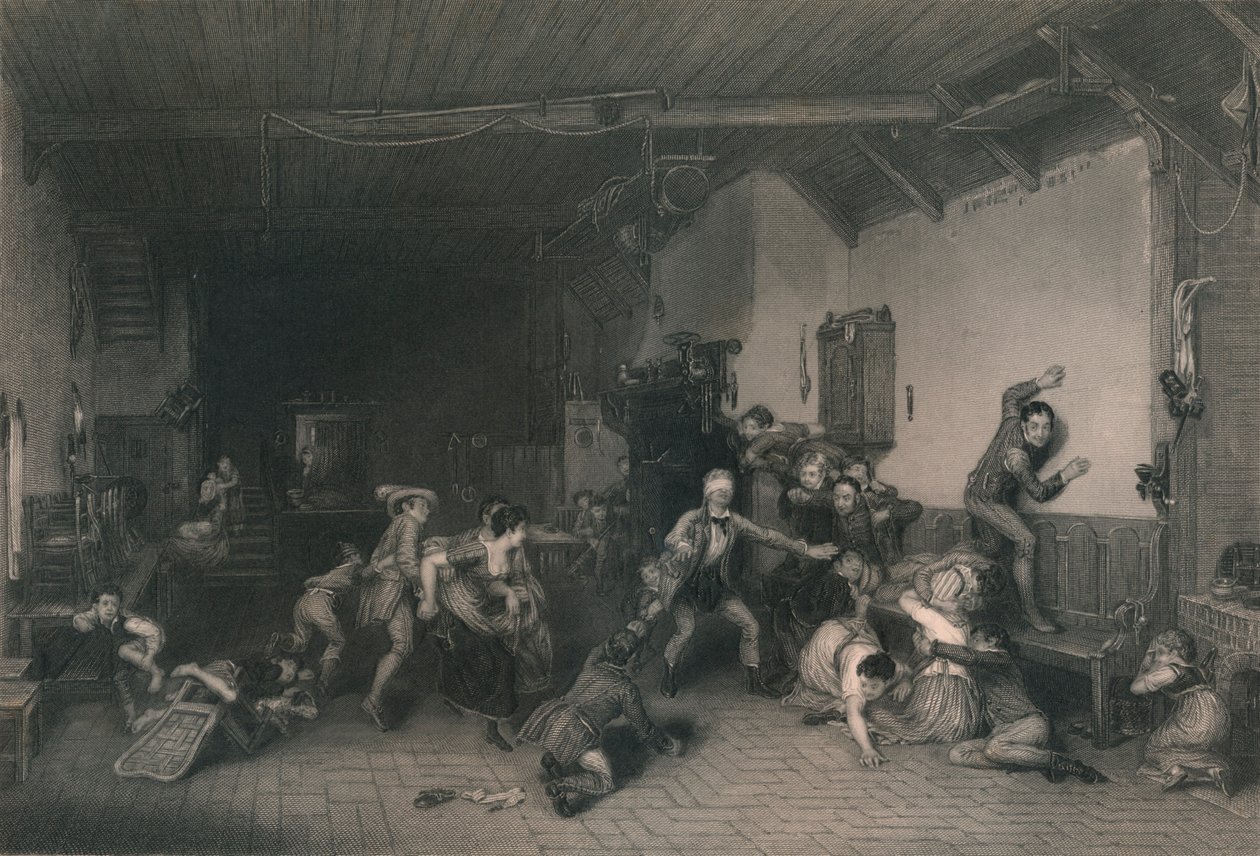 Blindemannetje, 1812, midden 19e eeuw door William Greatbach