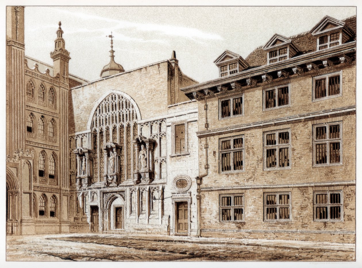 Westkant van de Guildhall Chapel, City of London, 1886 door William Griggs