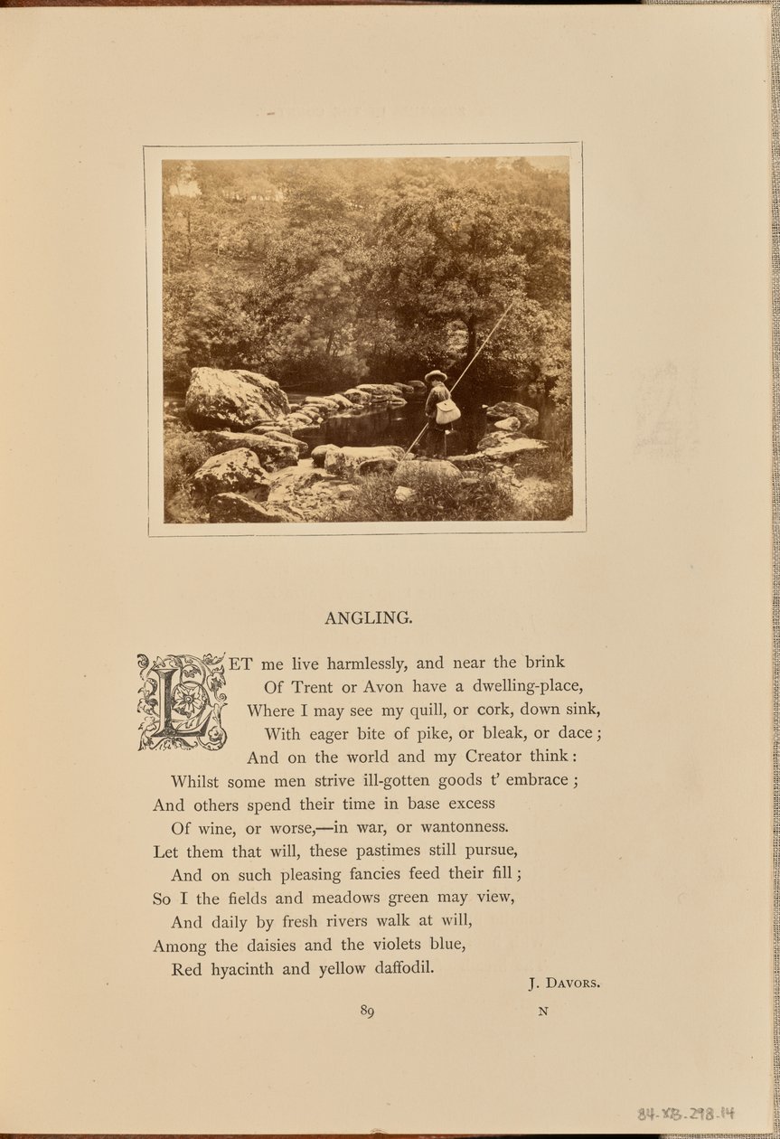 [Een jongen met een hengel en een kooi, Engeland]. door William Grundy