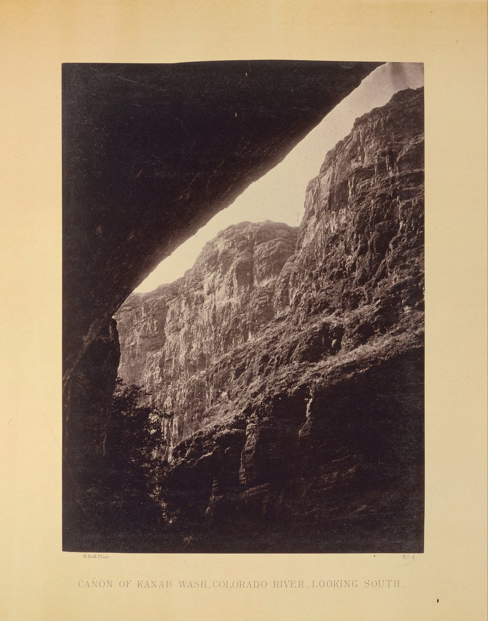Cañon van Kanab Wash, Colorado Rivier, Kijkend naar het Zuiden door William H. Bell