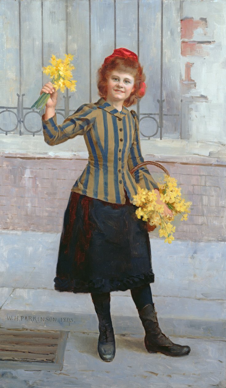 Een Portret van Miss Gertie Miller, 1893 door William H. Parkinson