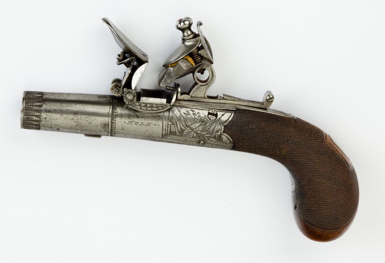 Vuursteenpistool met doos-slot, ca. 1820 door William Hale