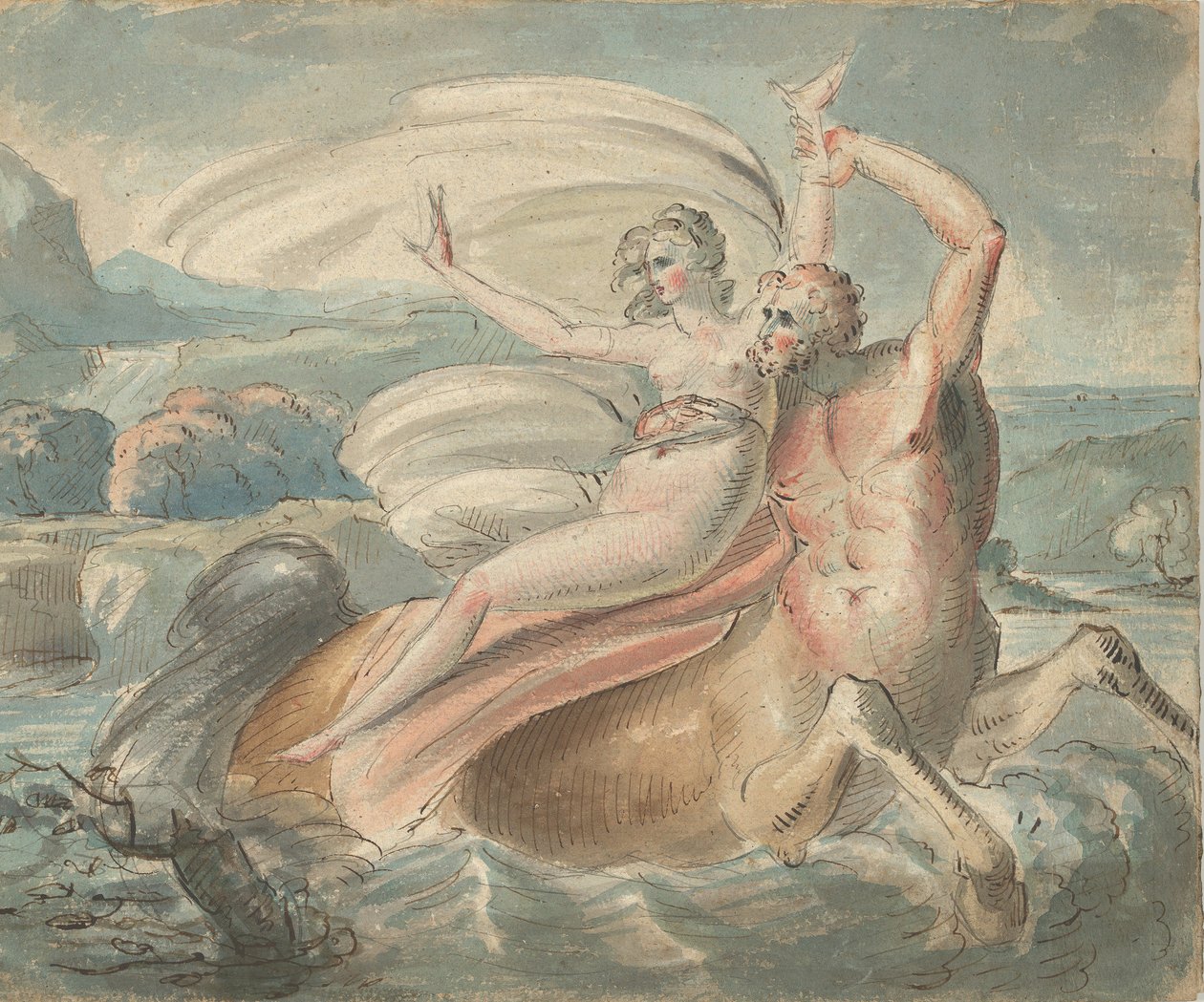 De Ontvoering van Deianira, 1770-80 door William Hamilton