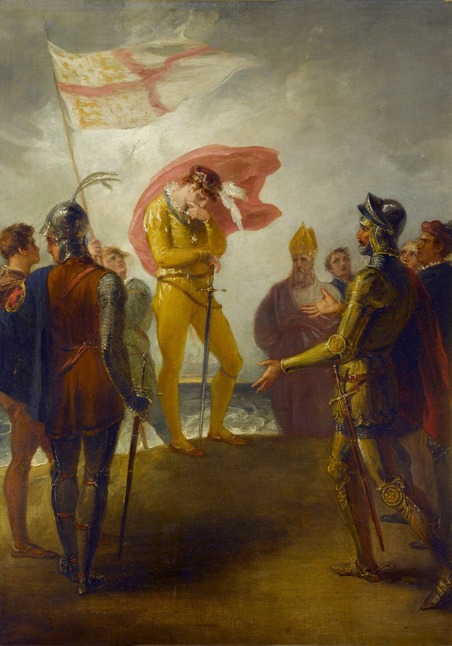 De landing van Richard II in Milford Haven, c.1793-1800 door William Hamilton