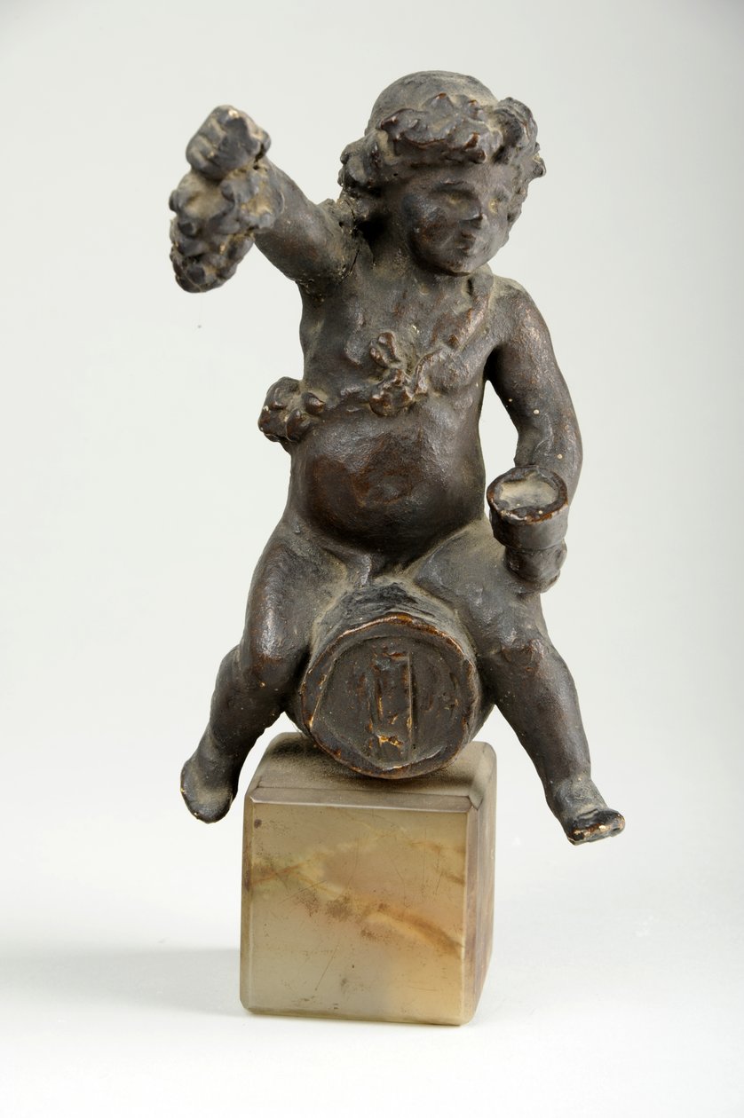Cherub op een Wijnvat door William Hamo Thornycroft