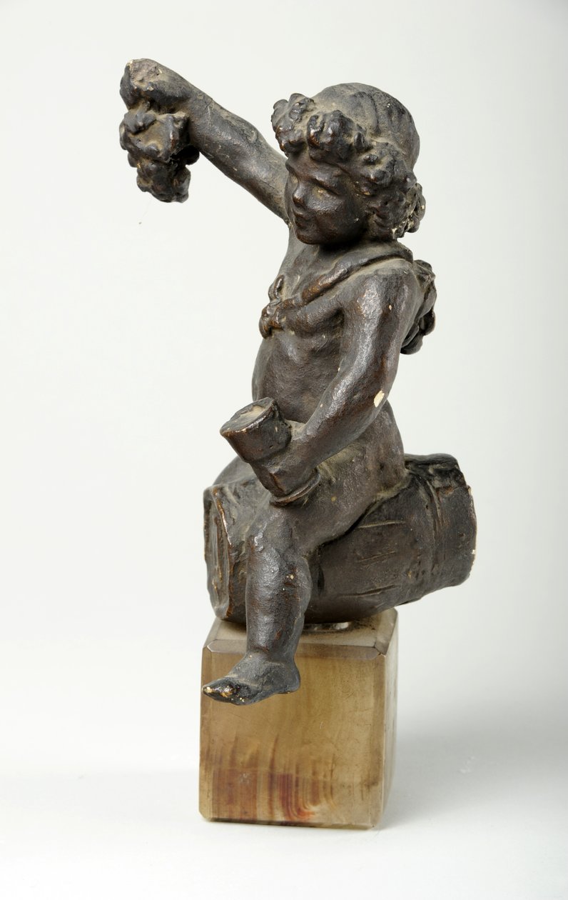 Cherub op een Wijnvat door William Hamo Thornycroft