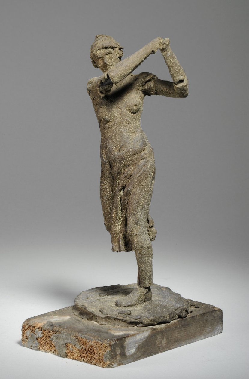 Maquette voor het beeld van een vrouwelijke golfer door William Hamo Thornycroft