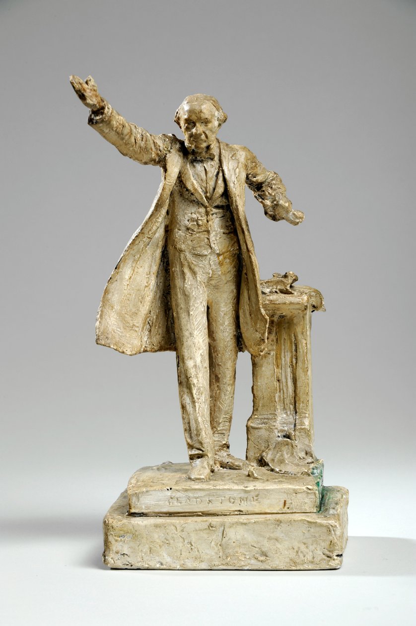 Maquette voor het Standbeeld van William Ewart Gladstone op de Strand, Londen, c.1905 door William Hamo Thornycroft