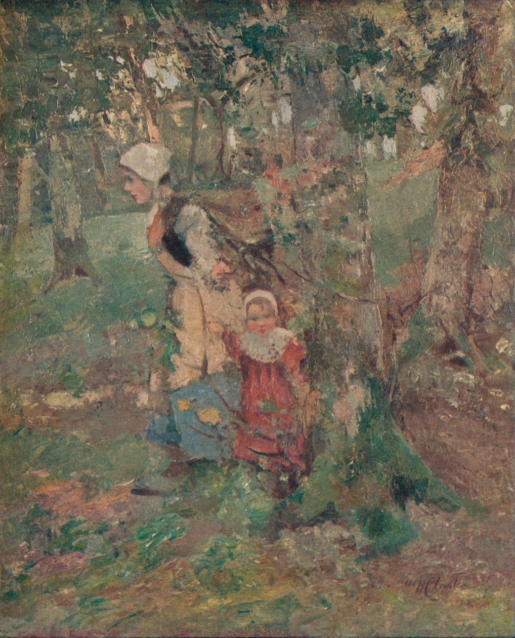 De rand van het bos, ca. 1916 door William Hanna Clarke