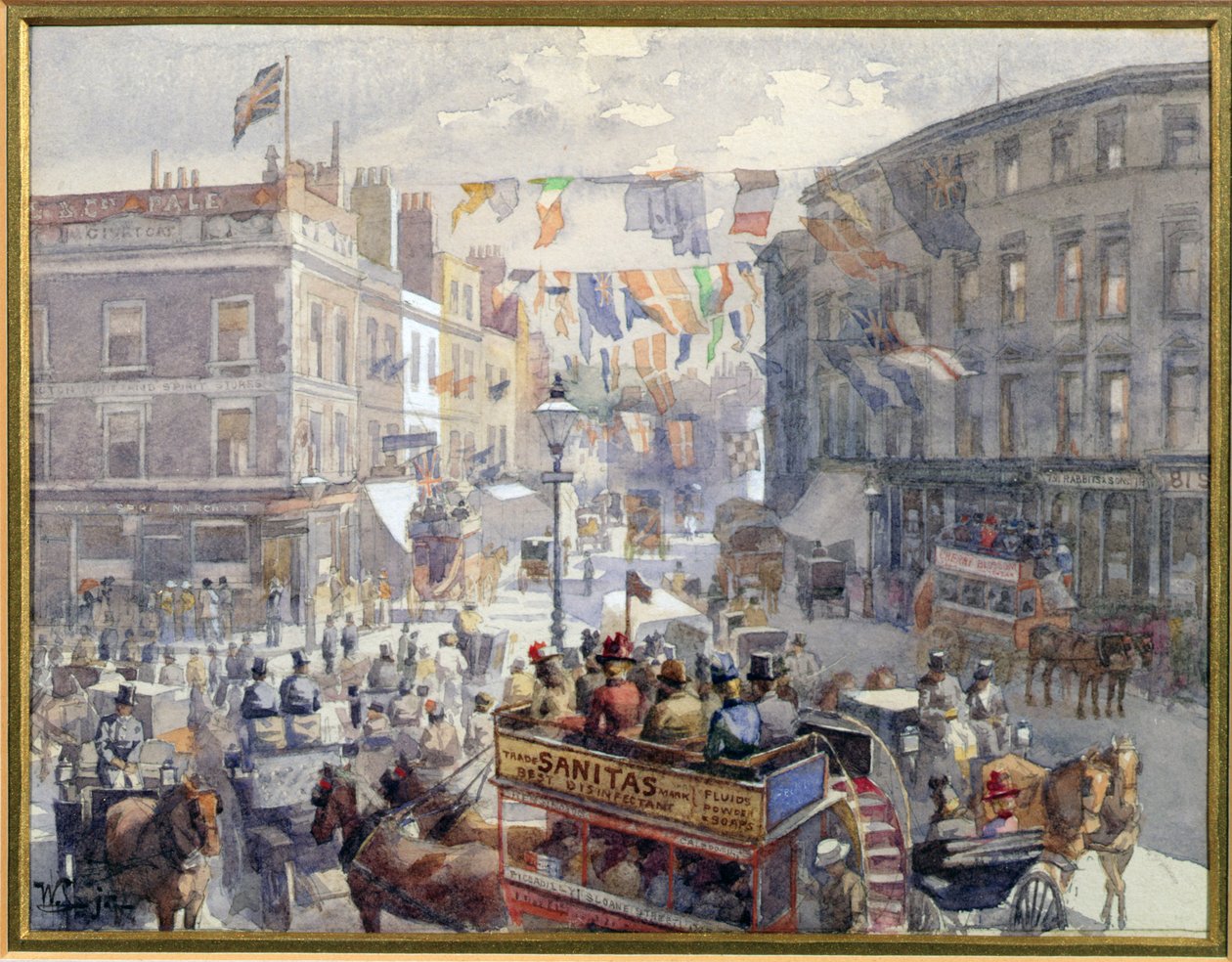 Het jubileum, Kensington High Street, Londen door William Harding Collingwood Smith