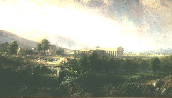 Paestum, Campania door William Havell