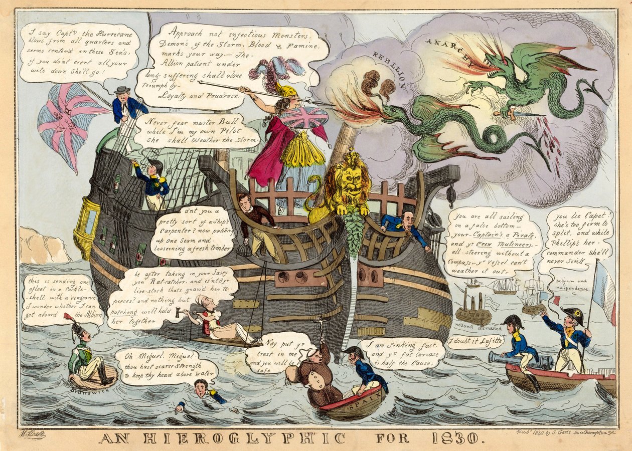 Een Hiëroglief voor 1830, uitgegeven 1830 door William Heath