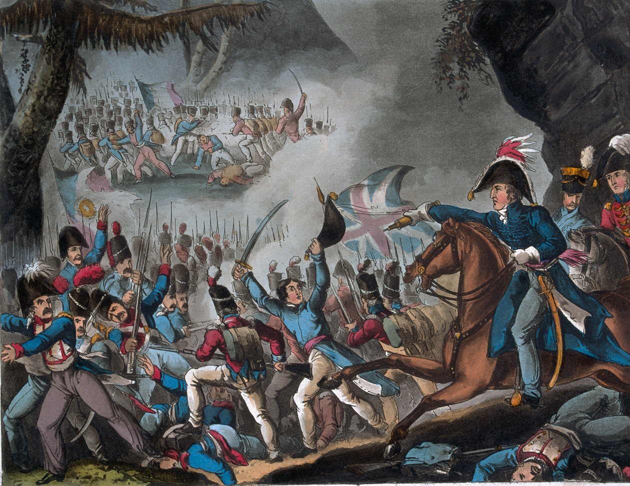 Slag om de Pyreneeën, 27 juli 1813, gedrukt door J.C. Stadler, uitgegeven door Thomas Tegg, 1 april 1818 door William Heath