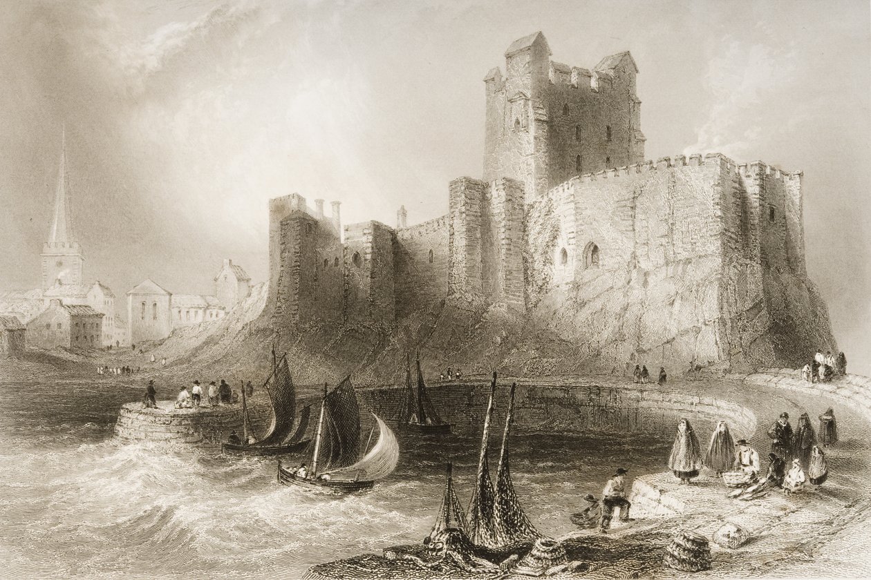 Carrickfergus Castle, County Antrim, Noord-Ierland, uit 