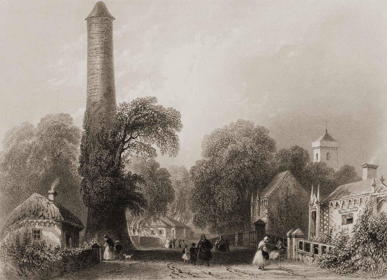 Clondalkin, County Dublin, Ierland, uit 