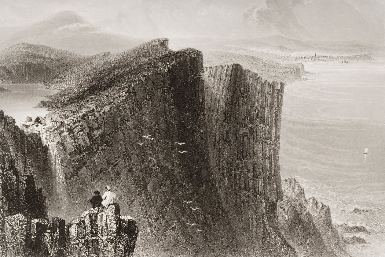 Fairhead, County Antrim, Noord-Ierland, uit 