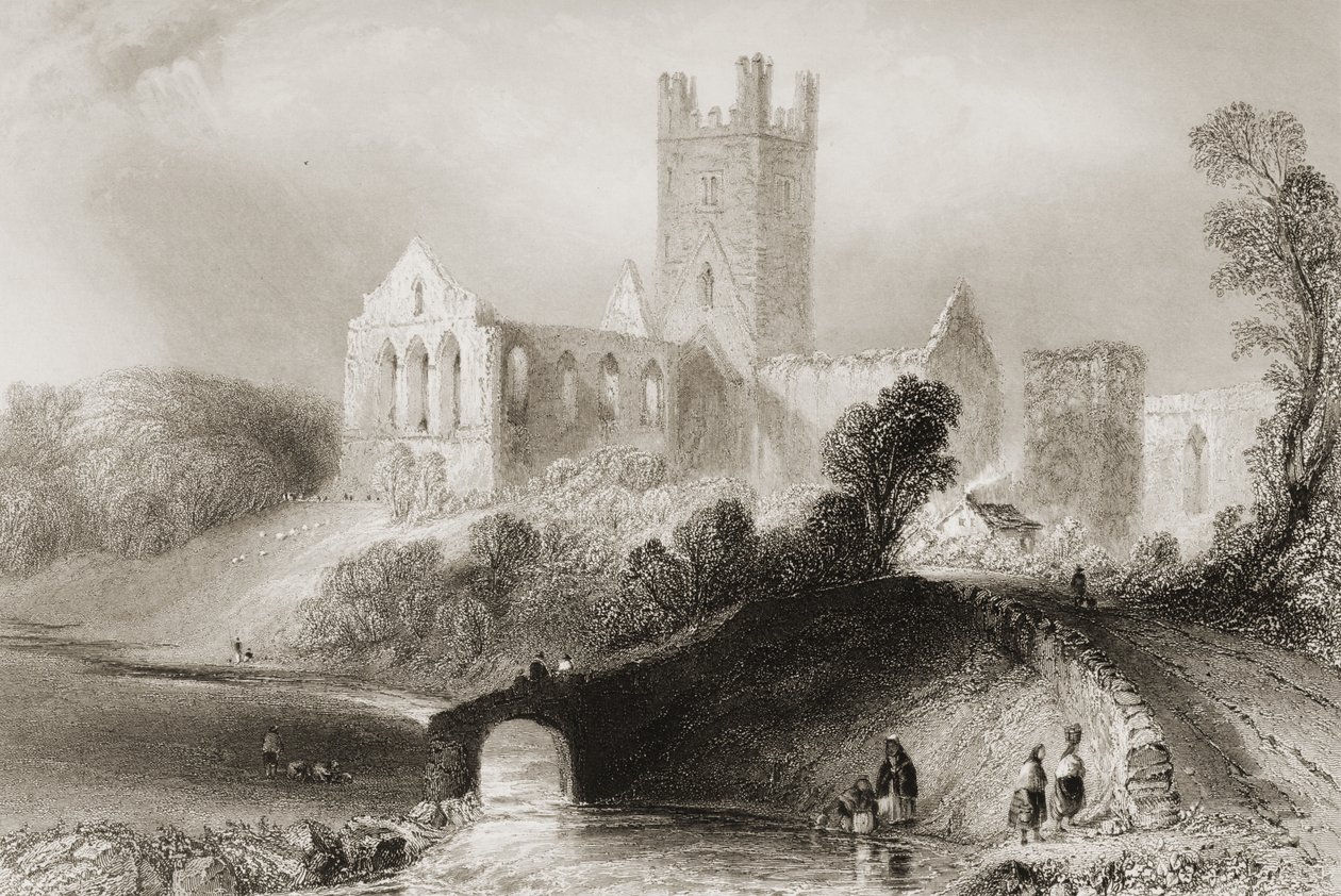 Jerpoint Abbey, County Kilkenny, Ierland, uit 