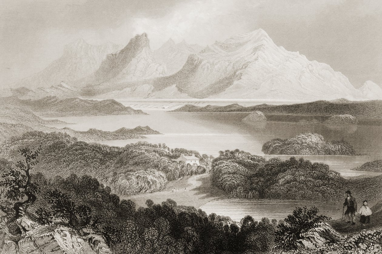 Lake Garromin, Connemara, County Galway, uit 
