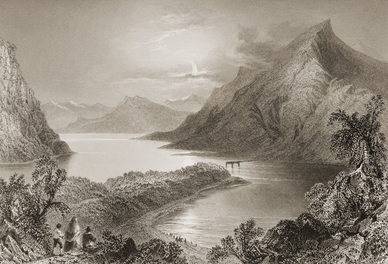 Lough Inagh, Connemara, County Galway, uit 