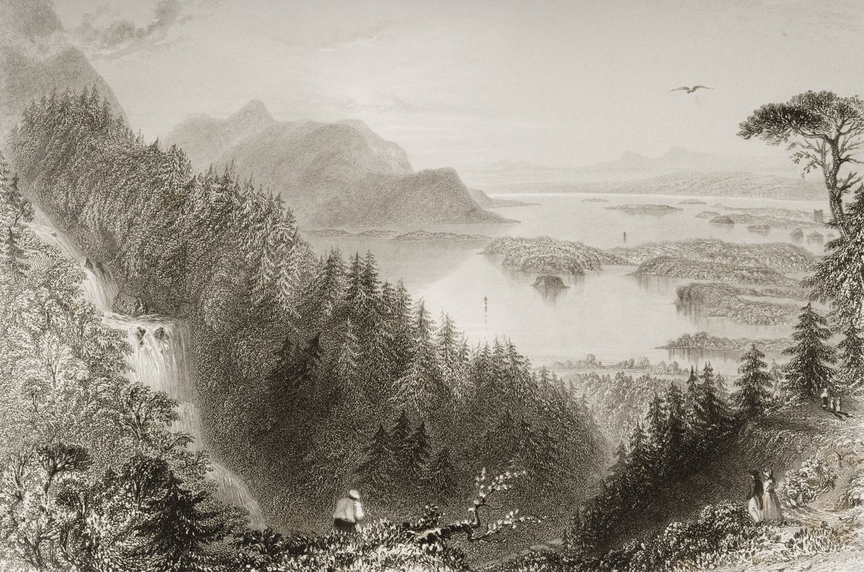 Lager en Turkse meren, County Killarney, Ierland, uit 