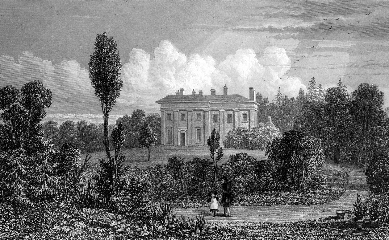 Riffhams Lodge, Essex, 1835 door William Henry Bartlett