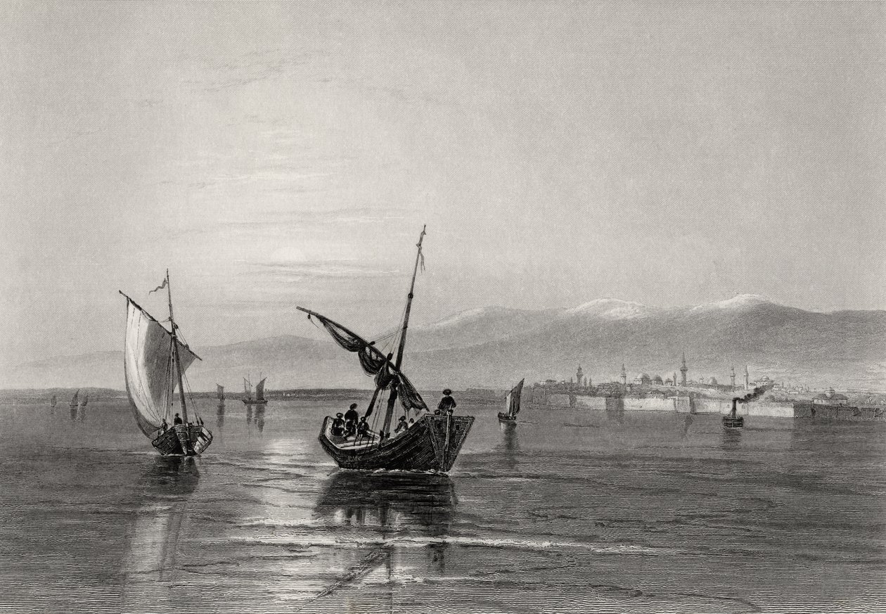 De Balkan, Bulgarije, van nabij Widden, gegraveerd door J. Godfrey door William Henry Bartlett