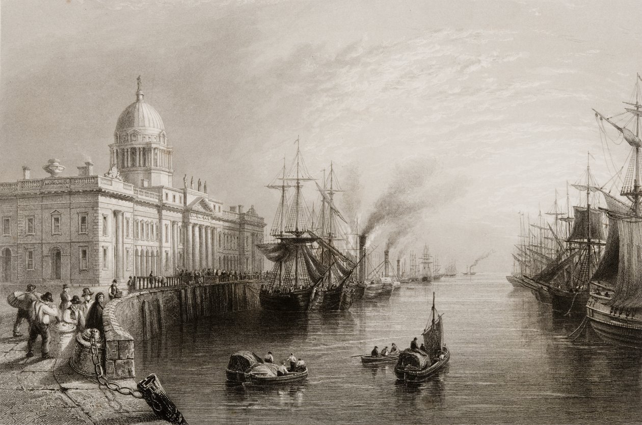 Het douanehuis, Dublin, uit 