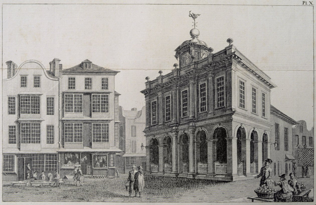 De Beurs, Cork, Ierland door William Henry Bartlett