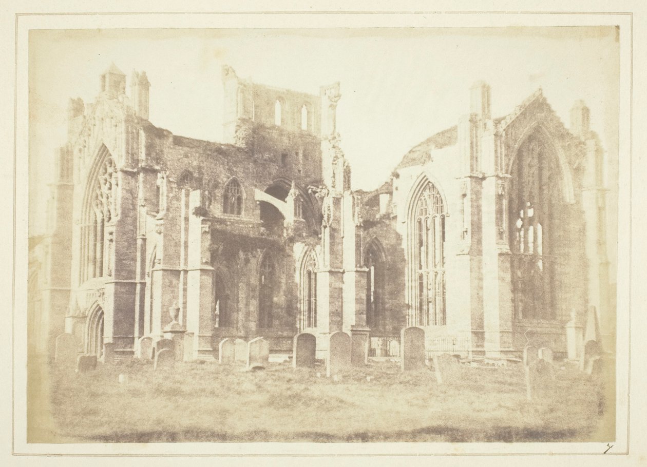 Melrose Abbey door William Henry Fox Talbot