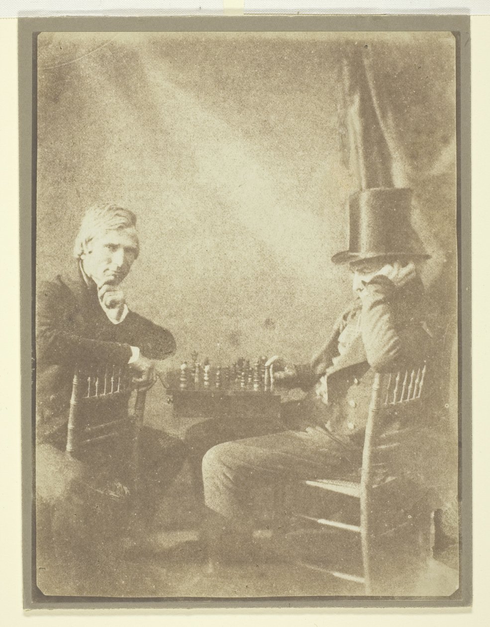 De schaakspelers door William Henry Fox Talbot