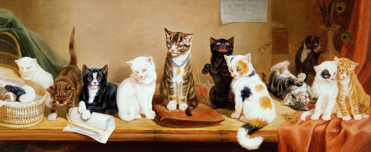 Vrouwenrechten - Een Bijeenkomst, 1885 door William Henry Hamilton Trood