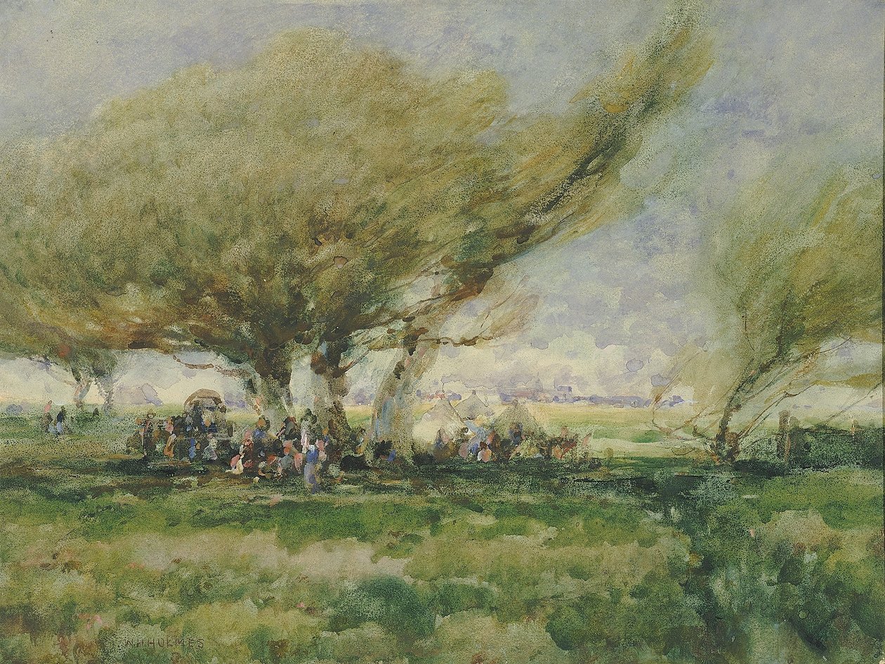 Een zigeunerkamp door William Henry Holmes