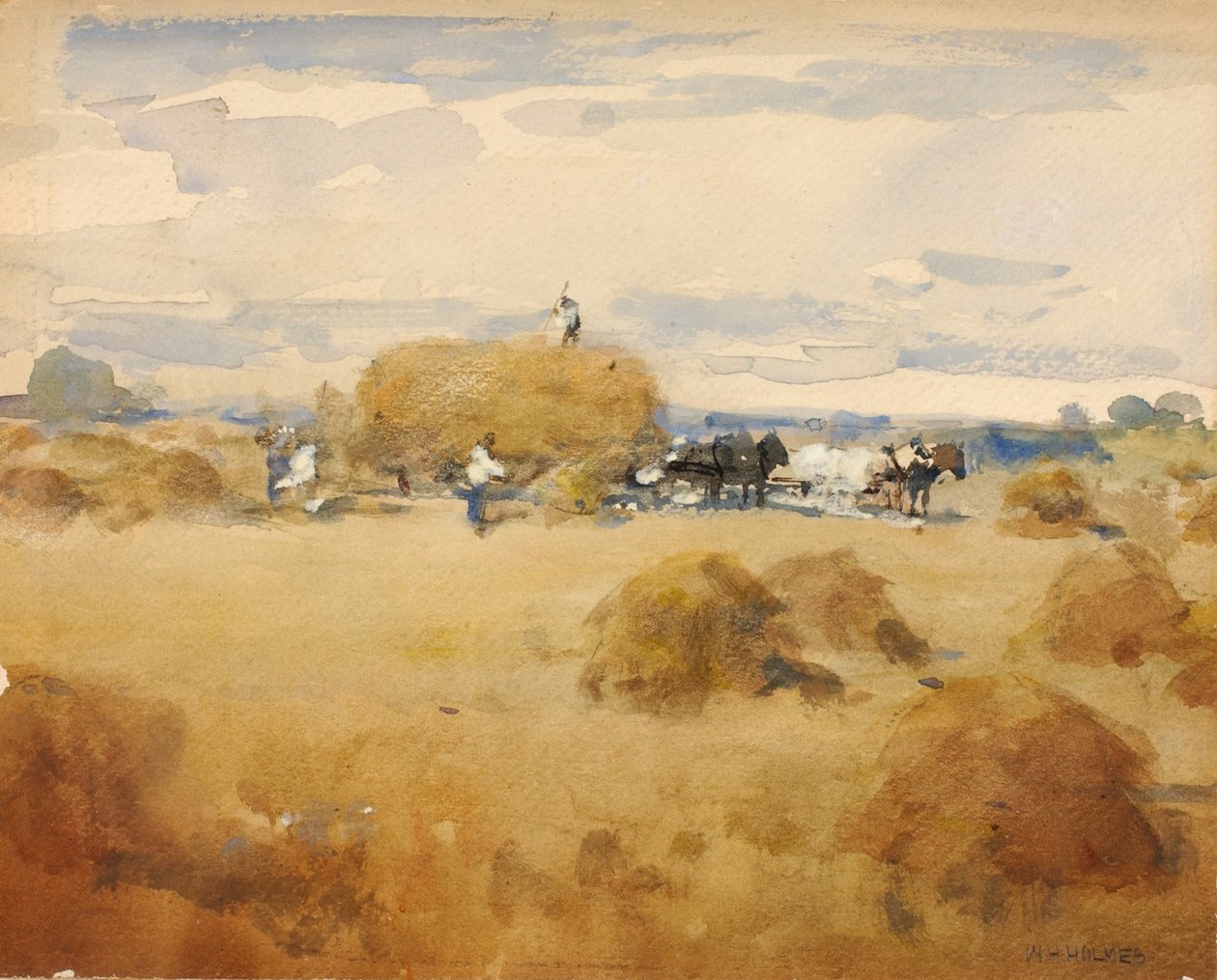 Hooiscène door William Henry Holmes