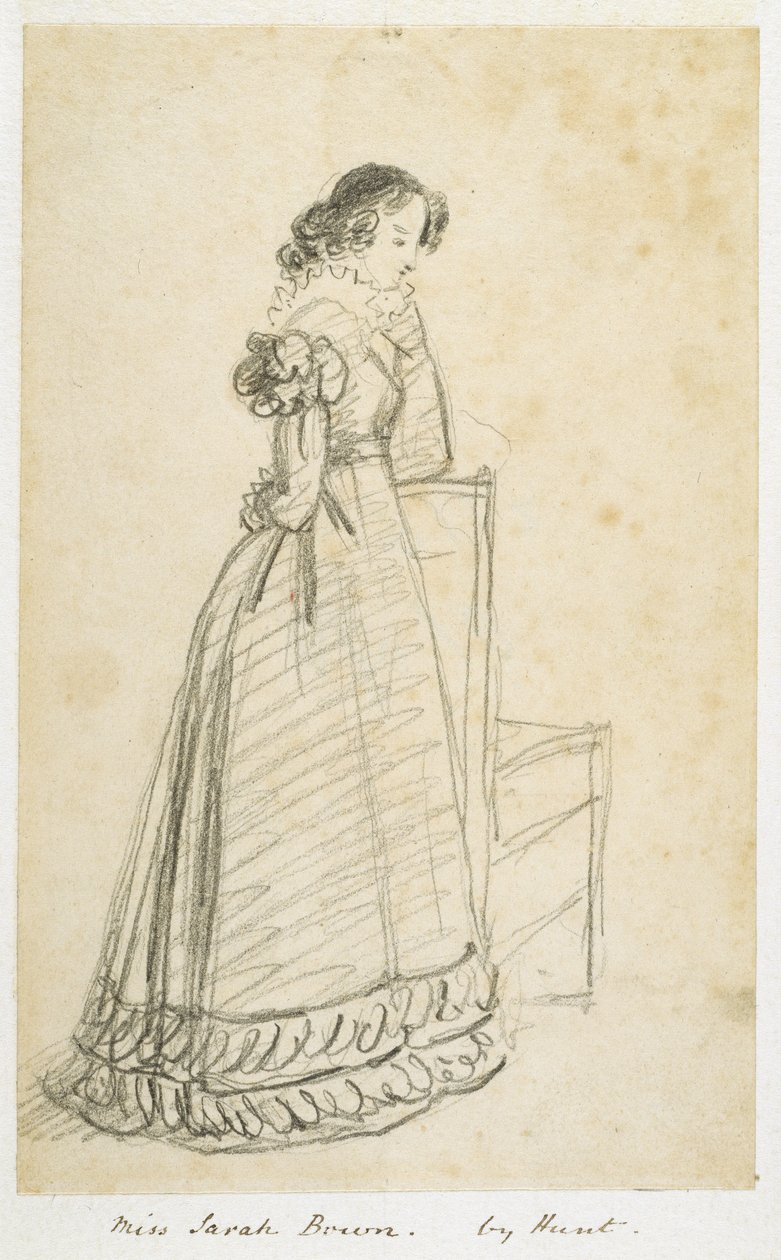 Juffrouw Sarah Bown, later de vrouw van Sir Joseph Paxton door William Henry Hunt