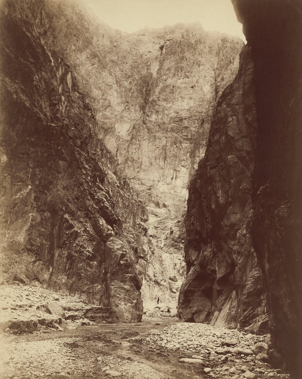 Diamond River Canyon,1885 (foto) door William Henry Jackson