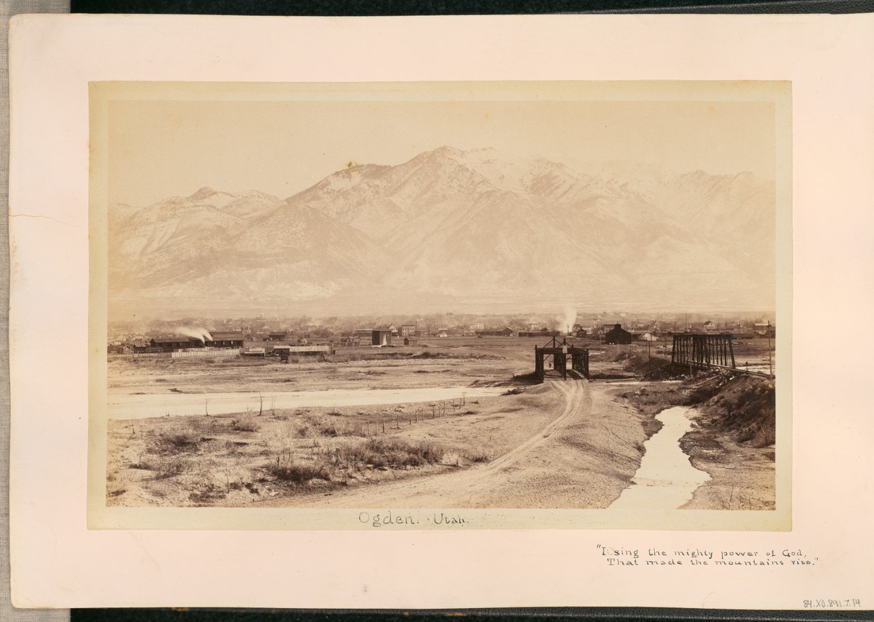 Ogden, Utah door William Henry Jackson