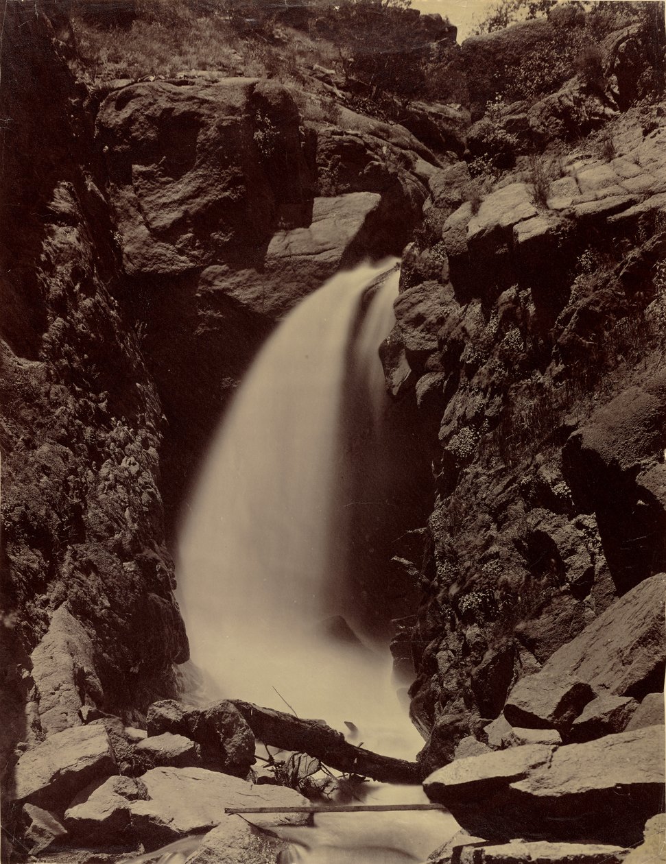 [Regenboogwatervallen, Ute Pass, Manitou Springs, Colorado] door William Henry Jackson
