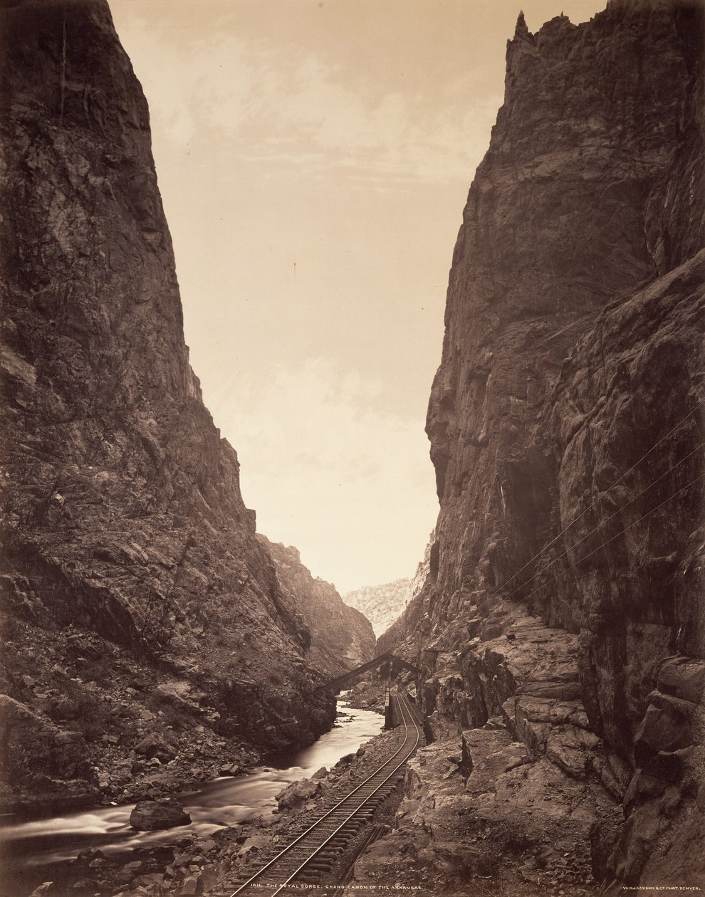 De Koninklijke Kloof, Grand Cañon van de Arkansas door William Henry Jackson