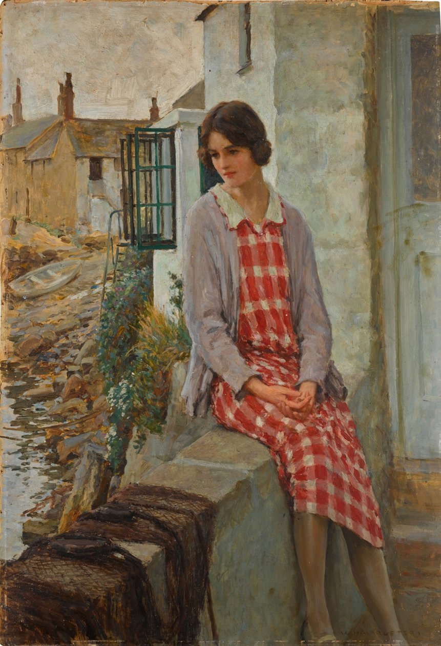 Het meisje dat van een zeeman hield door William Henry Margetson