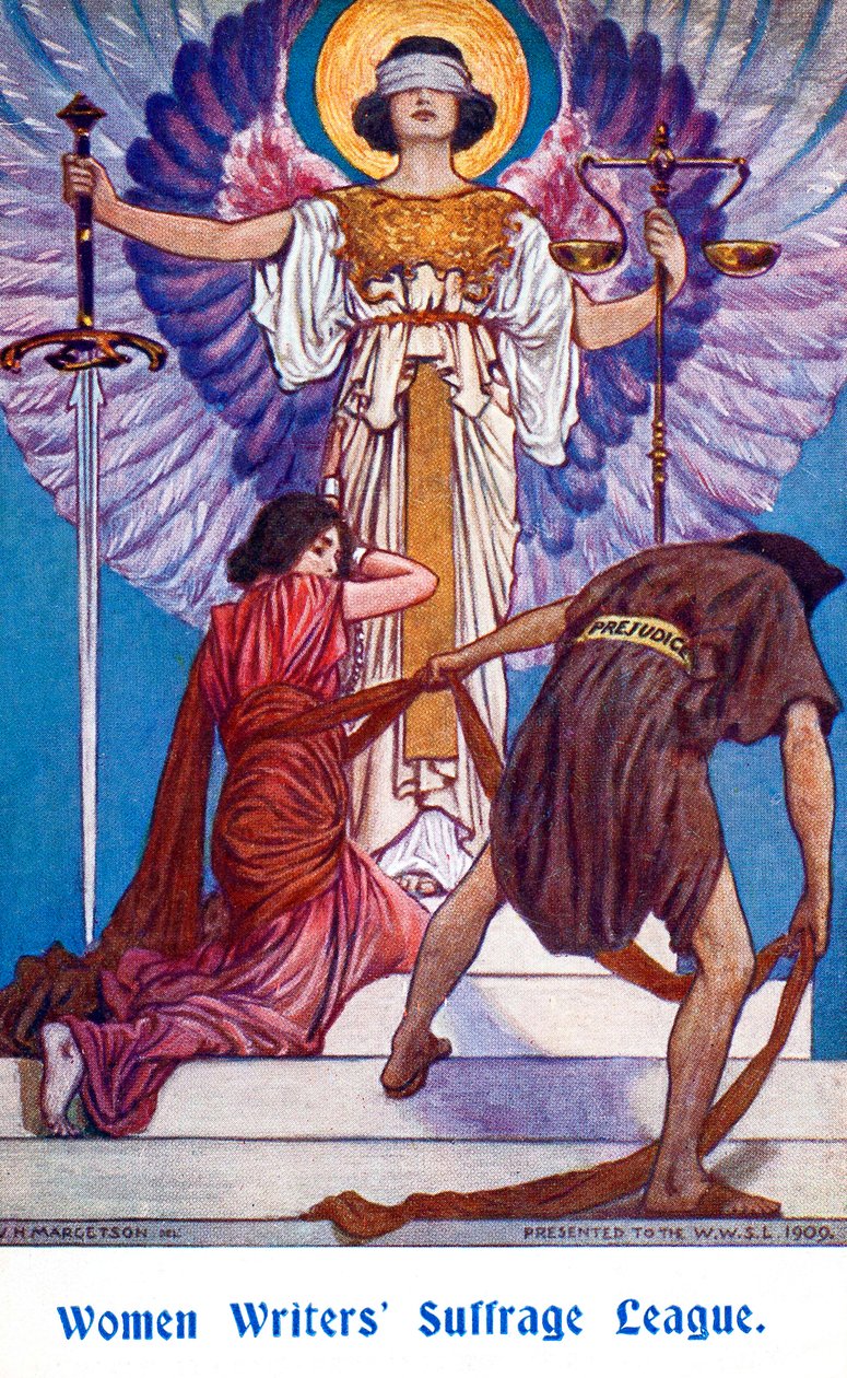 Women Writers Suffrage League, 1909 door William Henry Margetson