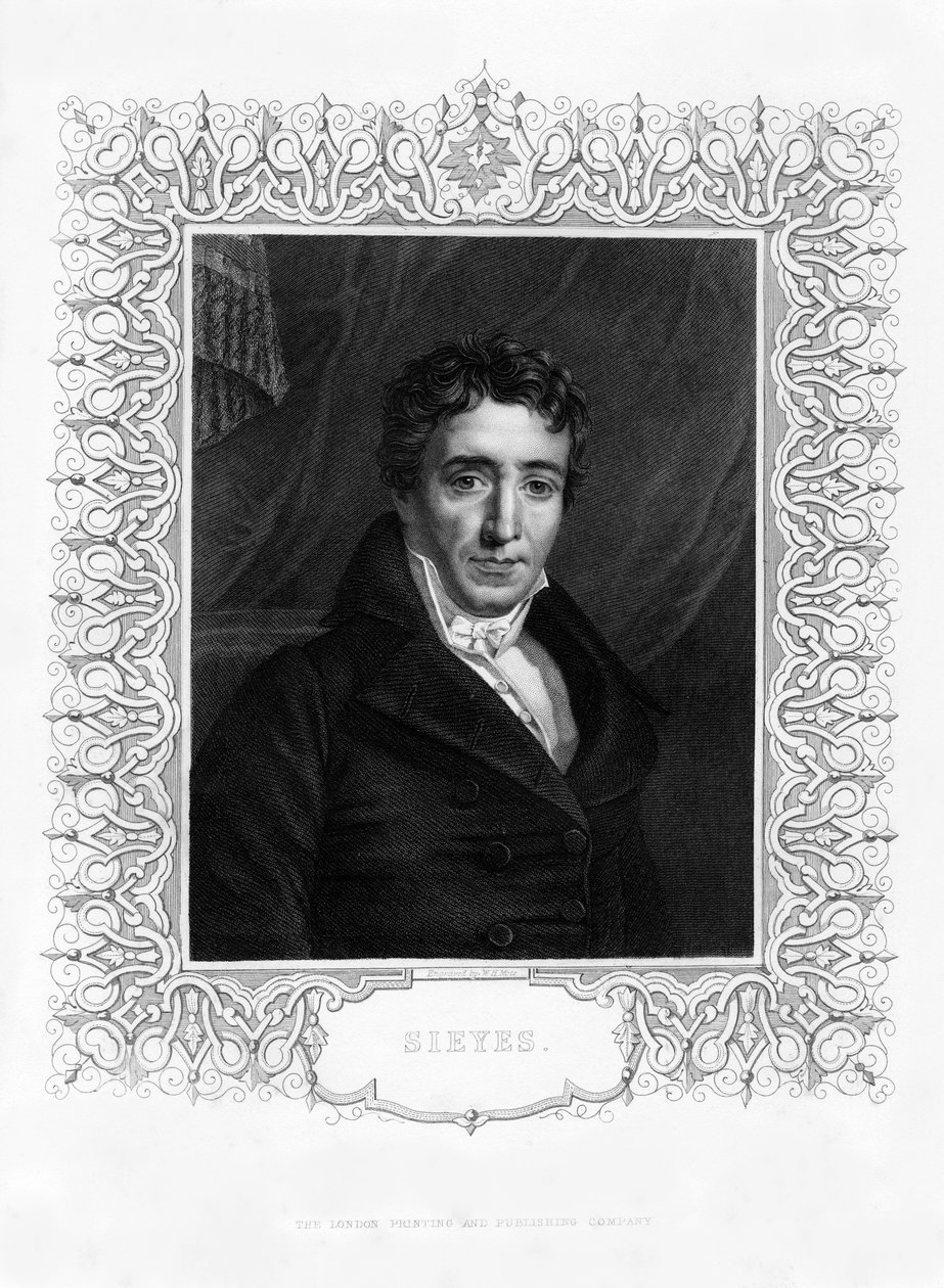 Emmanuel Joseph Sieyes, Franse geestelijke en staatsman, 19e eeuw door William Henry Mote