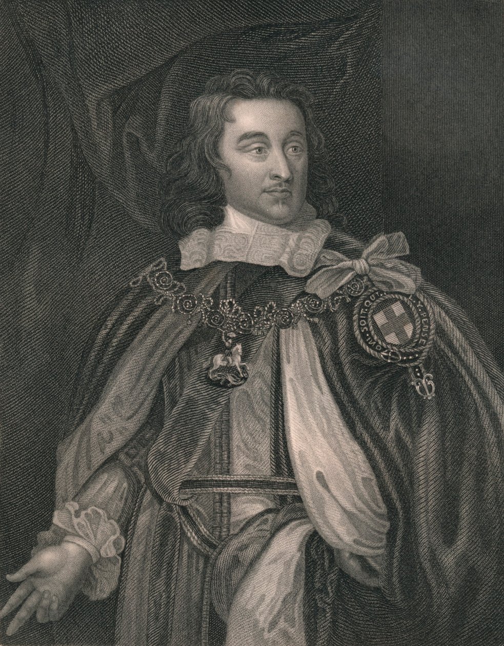 George Monk, Hertog van Albemarle, begin-midden 19e eeuw door William Henry Mote