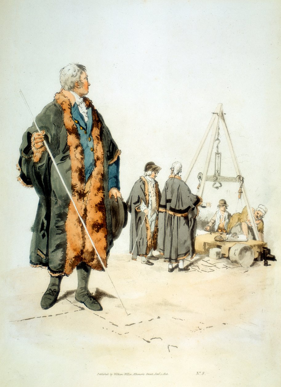 Lid van een Londense Wardmote Inquest in officiële kleding door William Henry Pyne