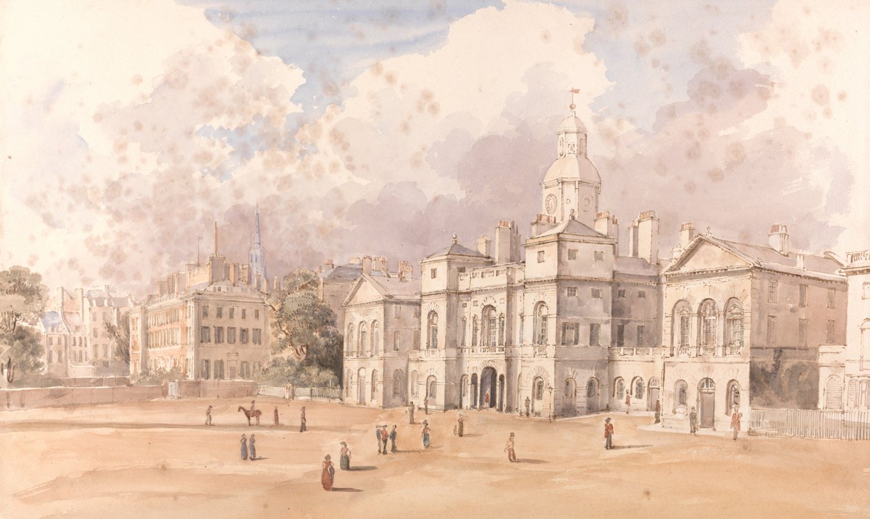 De parade van de Horse Guards door William Henry Pyne