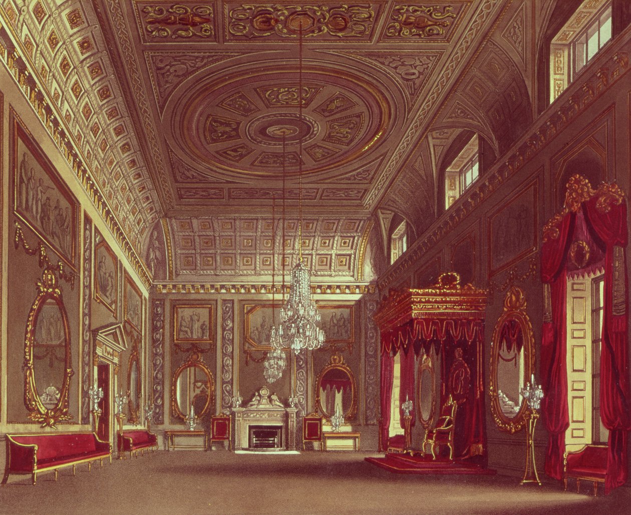 De salon, Buckingham Palace uit Pyne