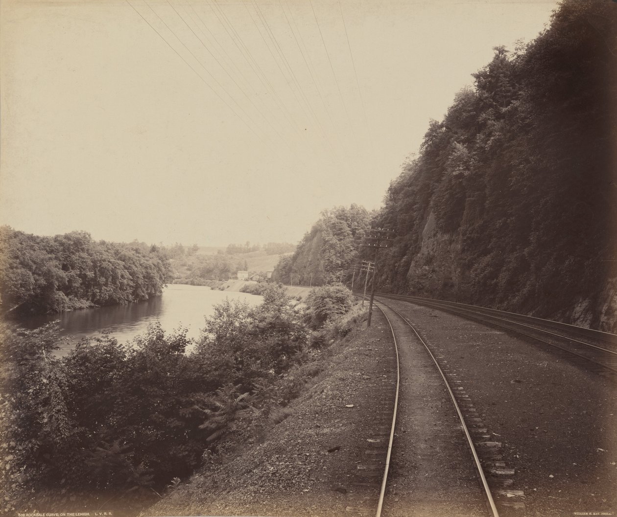 Rockdale bocht, op de Lehigh,c. 1895 (foto) door William Herman Rau