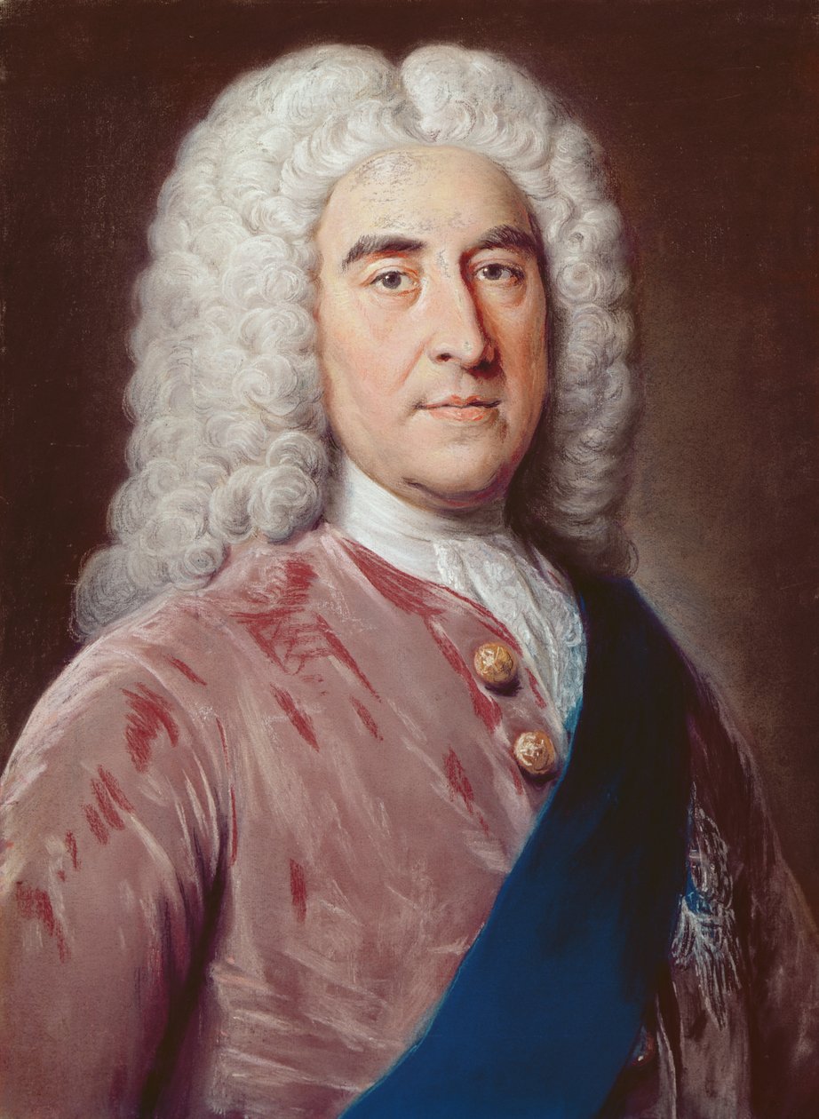 Portret van Thomas Pelham Holles (1693-1768) Hertog van Newcastle under Lyme door William Hoare