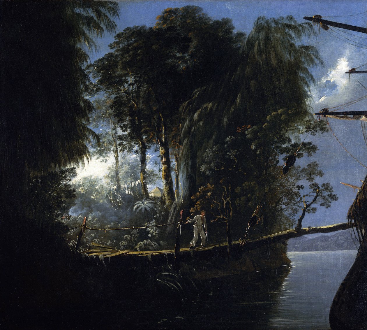 Pickersgill Harbor, Dusky Bay (Nieuw-Zeeland) door William Hodges