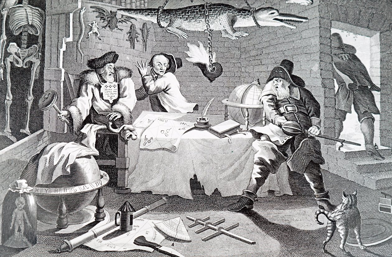 Een occulte scène door William Hogarth